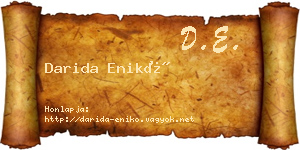 Darida Enikő névjegykártya